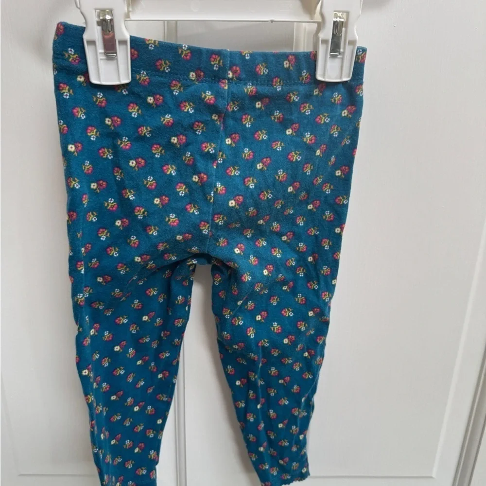 Carter's 24M Girls Blue Floral Leggings Pants